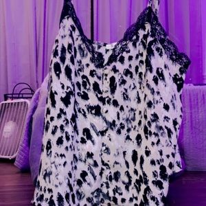 Baby pink/white/black - Moa Moa - spaghetti strap adgustable top